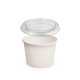 Контейнер паперовий 120мл | Білий 1PE Ø=74мм