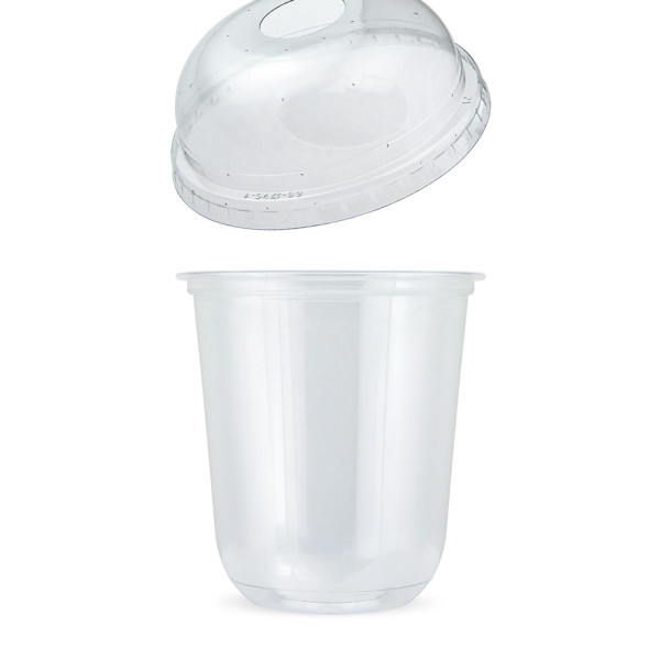Стакан Bubble-Tea (12-14 oz) PET 400мл | Прозорий Ø=95мм
