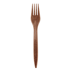 Виделка столова (біорозкладна) "DARK FOREST" 18см | Дерев'яний