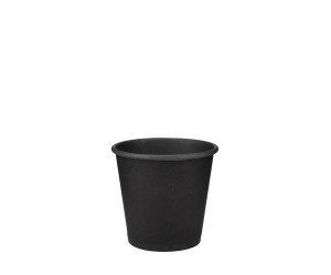 Стакан паперовий одностінний 110мл | Чорний (Black in Black) Ø=61мм, h=55мм