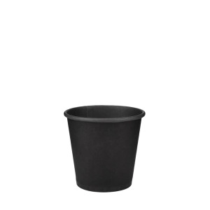 Стакан паперовий одностінний 110мл | Чорний (Black in Black) Ø=61мм, h=55мм