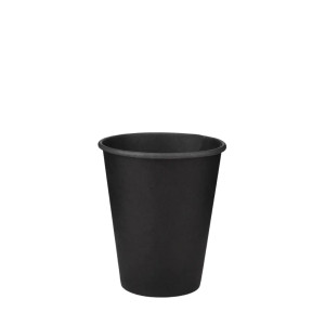 Стакан паперовий одностінний 180мл | Чорний (Black in Black) Ø=70мм, h=72мм