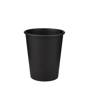 Стакан паперовий одностінний 250мл | Чорний (Black in Black) Ø=80мм, h=89мм